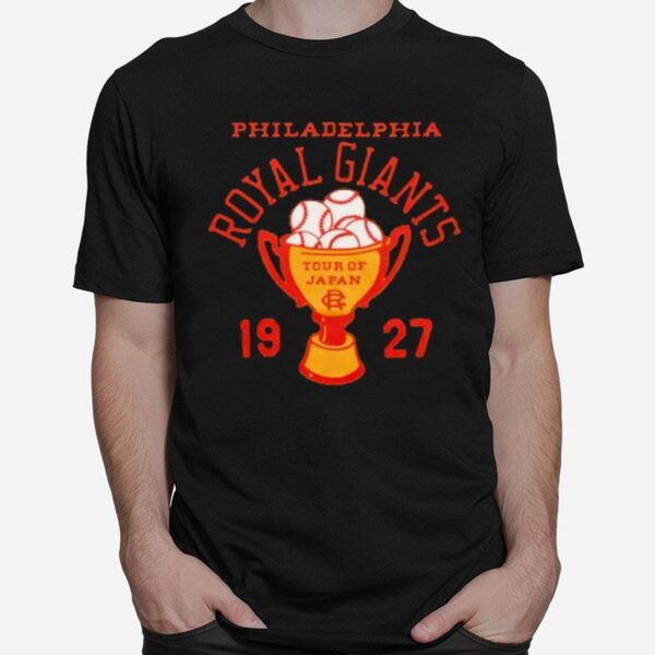 Awesome Philadelphia Royal Giants Tour Of Japan 1927 T-Shirt