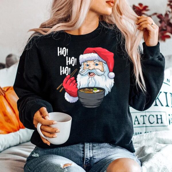 Awesome Santa Claus Eats Noodles Merry Christmas Sweater