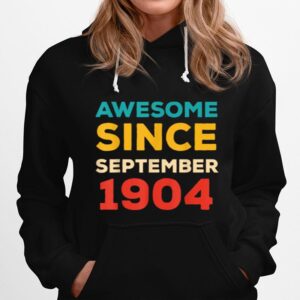 Awesome Since 1904 117Th Birthday Retro Hoodie