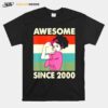 Awesome Since 2000 Strong Girl Vintage T-Shirt