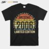 Awesome Since 2006 Limited Edition Old Style 15Th Birthday T-Shirt