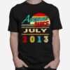 Awesome Since July 2013 8 Years 8Th Quarantine Birthday T-Shirt
