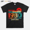 Awesome Since June 1980 41 Years Old Born June 1980 Vintage T-Shirt