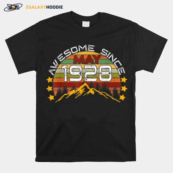 Awesome Since May 1928 93Rd Birthday 93 Years Old T-Shirt