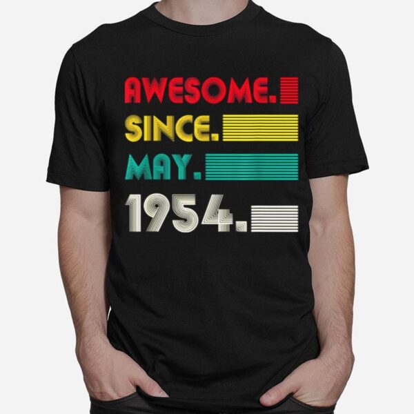 Awesome Since May 1954 67Th Birthday 67Years Old Boy T-Shirt