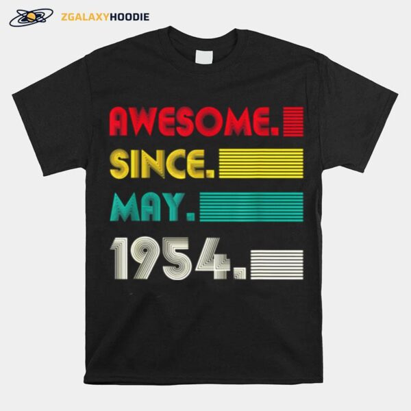 Awesome Since May 1954 67Th Birthday 67Years Old Boy T-Shirt