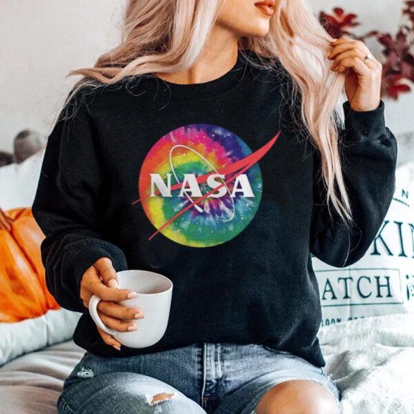 Awesome Tie Dye Nasa Logo Sweater