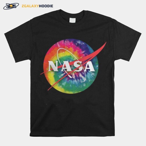 Awesome Tie Dye Nasa Logo T-Shirt