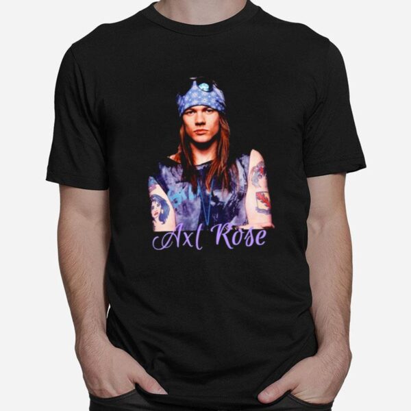 Axl Rose Singer Pop Rock Art T-Shirt