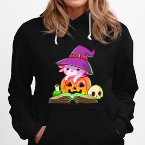 Axolotl Halloween Costume Pumpkin Pastel Goth Hoodie