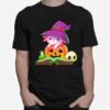 Axolotl Halloween Costume Pumpkin Pastel Goth T-Shirt