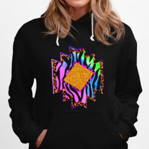 Aztec Country Shape Western Rodeo Cheetah Serape Hoodie