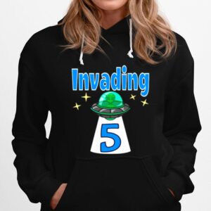 Baby Alien 5Th Birthday Invading Hoodie