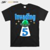 Baby Alien 5Th Birthday Invading T-Shirt