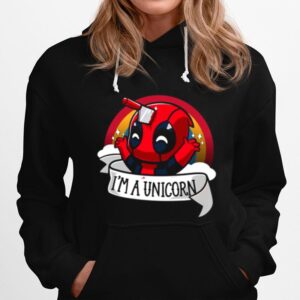 Baby Deadpool Im A Unicorn Hoodie