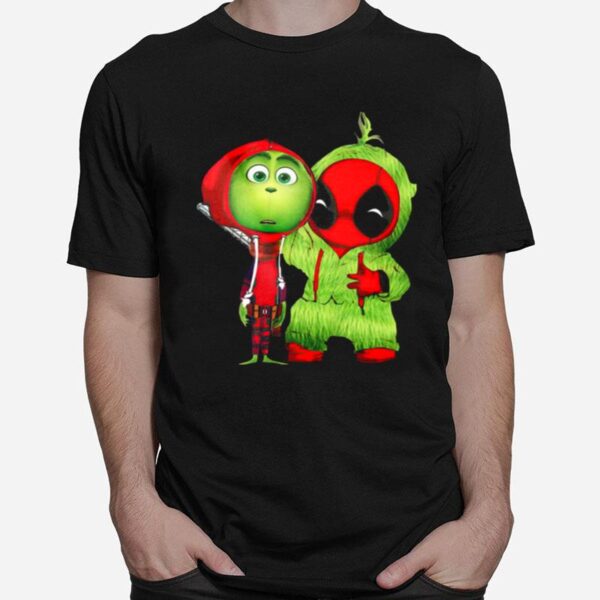 Baby Grinch And Baby Deadpool T-Shirt