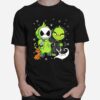 Baby Grinch And Baby Jack Skellington With Boo Christmas T-Shirt