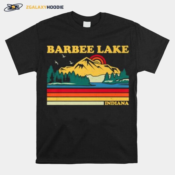 Barbee Lake Indiana Vintage Retro Family Vacationt T-Shirt