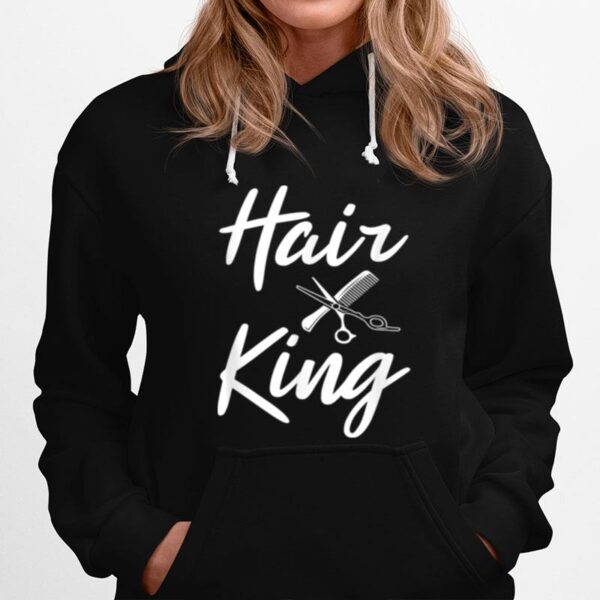 Barber Hair King Hair Trimmer Idea Barber Shop Hoodie