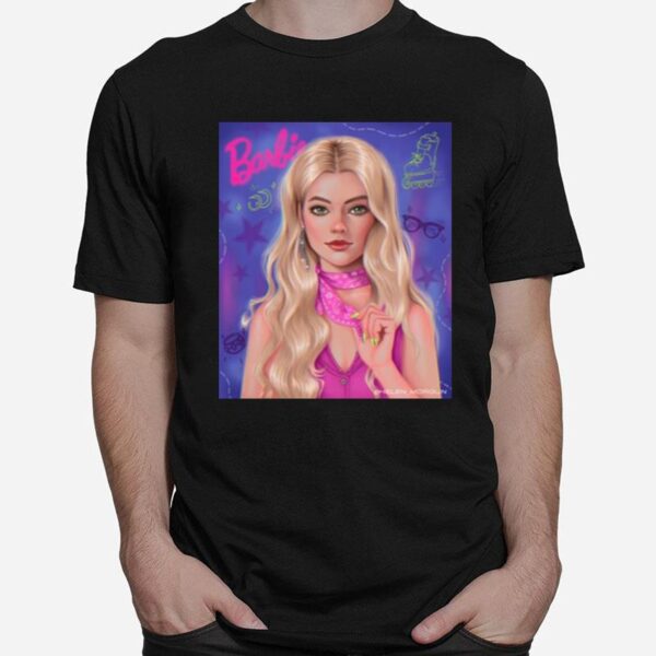 Barbie Style Margot Robbie Digital T-Shirt