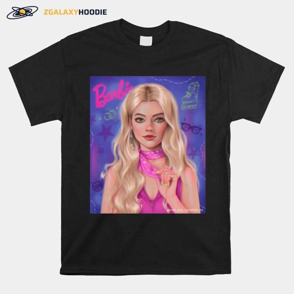 Barbie Style Margot Robbie Digital T-Shirt