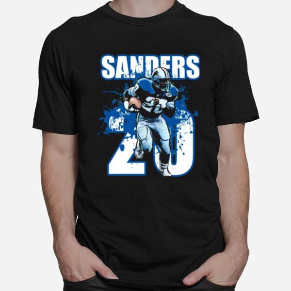 Barry Sanders Detroit Lions Football T-Shirt