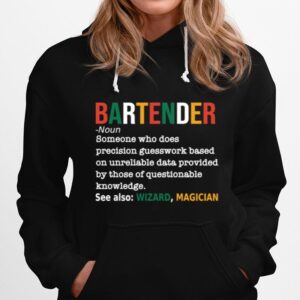 Bartender Definition Bartender Barista Hoodie