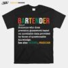 Bartender Definition Bartender Barista T-Shirt