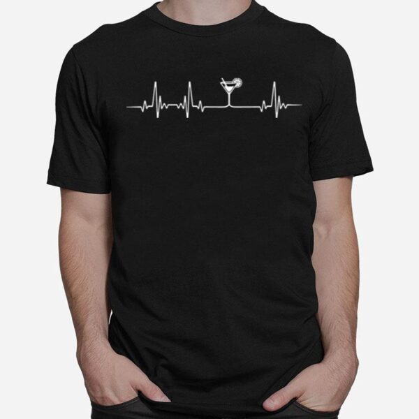 Bartender Heartbeat Funny Design T-Shirt