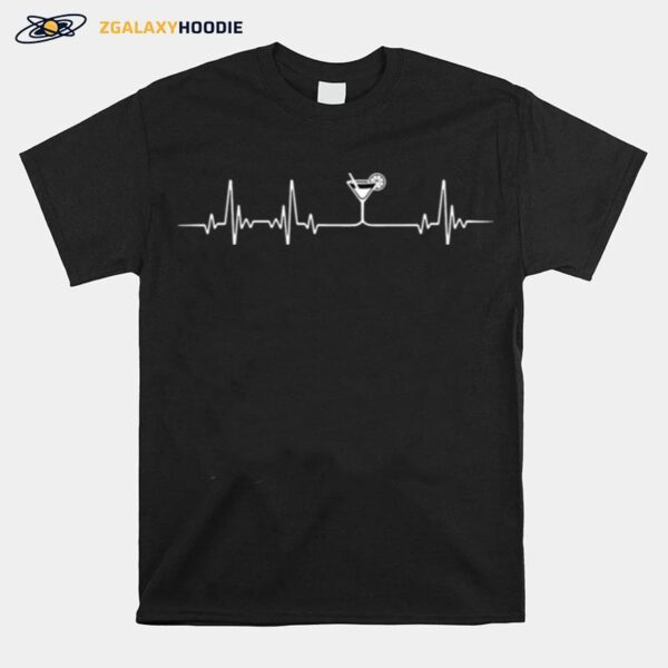 Bartender Heartbeat Funny Design T-Shirt