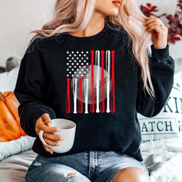 Baseball American Flag Sweater