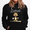 Baseball Distressed 1 Tiger Mascot Hoodie