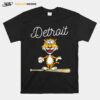 Baseball Distressed 1 Tiger Mascot T-Shirt