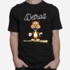 Baseball Distressed Tiger Mascot T-Shirt