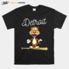 Baseball Distressed Tiger Mascot T-Shirt