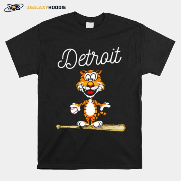 Baseball Distressed Tiger Mascot T-Shirt