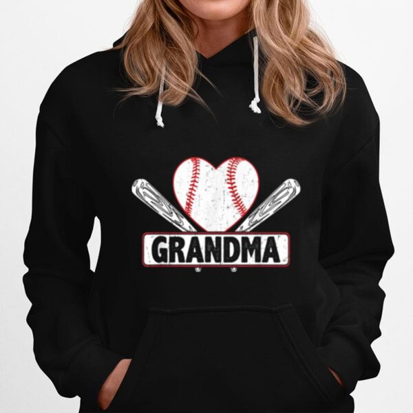 Baseball Grandma Matching Family Softball Baseball Hoodie