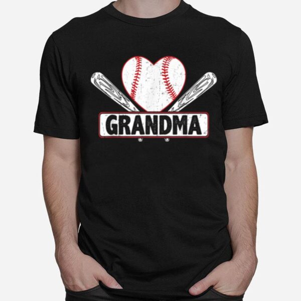 Baseball Grandma Matching Family Softball Baseball T-Shirt