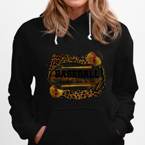 Baseball Greatest Show On Dirt Leopard Skin Hoodie