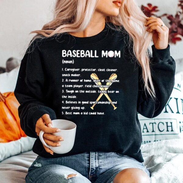 Baseball Mom Caregiver Protector Cleat Cleaner Snack Maker Sweater