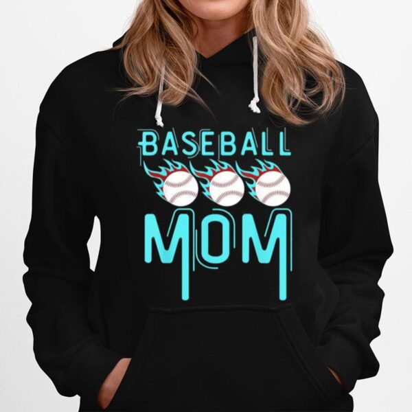 Baseball Mom Leopard Softball Mom Hoodie