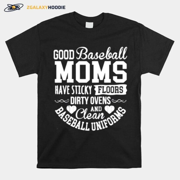 Baseball Player Mom Quote Proud Mother Phrase T-Shirt