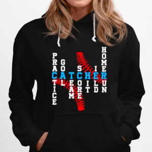 Baseball Practice Goal Team Score Hit Ield Homerun Catcher Hoodie