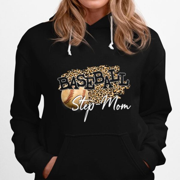 Baseball Stepmom Leopard Mothers Day Hoodie