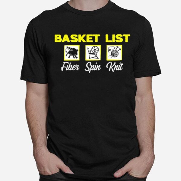 Basket List Fiber Spin Knit T-Shirt