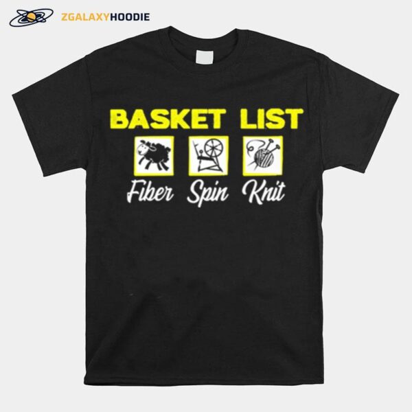 Basket List Fiber Spin Knit T-Shirt