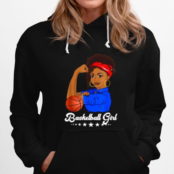 Basketball Black Girl Vintage Love Afro Basketball Girls Hoodie