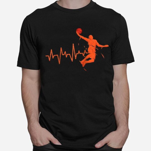 Basketball Player Streetball Sport Game Heartbeat Player T-Shirt