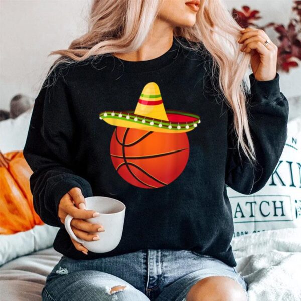 Basketball Sombrero Boys Ball Mexican Basketball Sweater