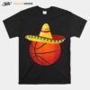 Basketball Sombrero Boys Ball Mexican Basketball T-Shirt